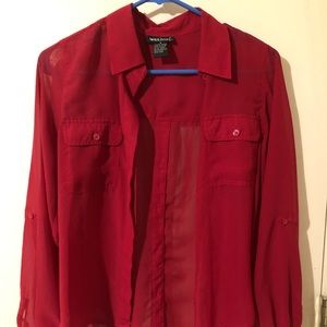 Red Wet Seal top